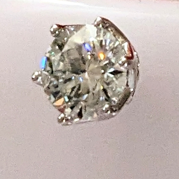 1CT x 2 Elegant Moissanite Earrings, 6 Prong, 925 Silver - Picture 4 of 14